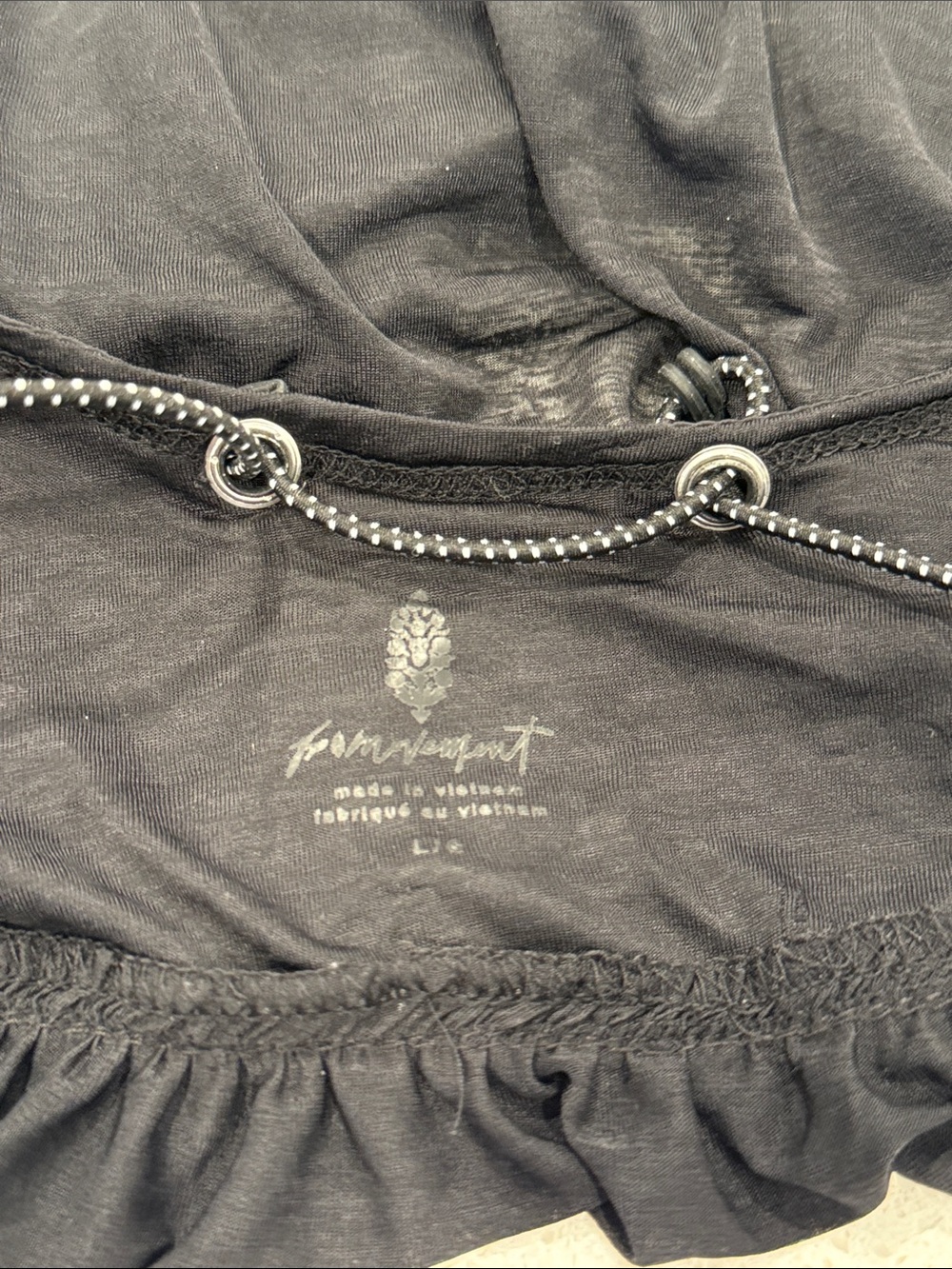 Free People Movement Catch My Drift Strappy Tank Top Black Size large - Picture 9 of 12